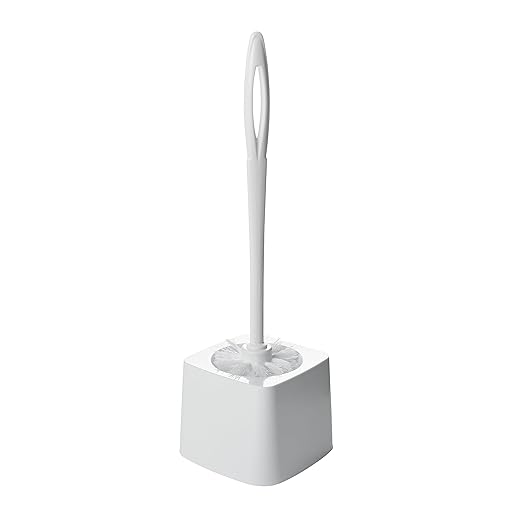 Rubbermaid Commercial Products 15" Toilet Brush, White, Toilet Bowl Brush for Bathroom, Professional/Janitorial Scrub Brush for Toilet