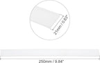 MECCANIXITY Replacement Squeegee Rubber for Window, Glass, Shower Doors, Tile Wall Cleaning, 9.84 Inch, White Pack of 4