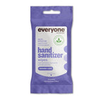 Everyone Hand Sanitizer Wipes, 15 Wipes (Pack of 6), Lavender and Aloe, Made with Sugarcane Derived Alcohol with Essential Oils, TSA friendly