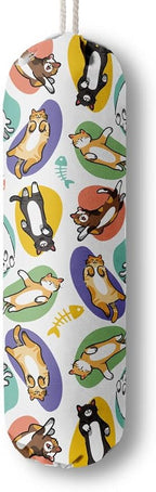 Cat Pattern Grocery Bags Holder Organizer For Shopping Bags，Wall Mount Plastic Bags Storage Container Dispensers, Pet Lovers Home Kitchen Gifts For Family, Friends, Cat Mom, Cat Dad, Women