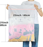 2 Pack Delicates Bag for Washing Machine, 31 x 23 inch Oversize Fine Mesh Laundry Bags for Lingeries, Sweaters, Bed Sheet, Stuffed Toys