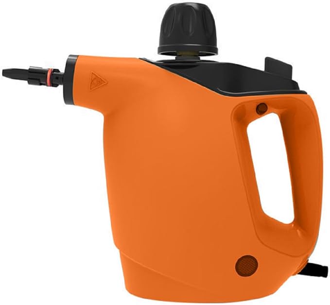 Handheld Steam Cleaner, Steam Cleaner with 16 PCS Accessory & Safety Lock, 500ML Large Natural Surface Steam for Cleaning, Multipurpose Steam Cleaner for Home, Car, Bathroom, Grease(Sun orange)
