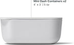 Caraway Mini Dash Inserts - 2pc .6 Cup Dash Ramekins w/Lids - Easy to Store, Non Toxic - Perfect for Sauces, Garnish, & Small Snack or Sides