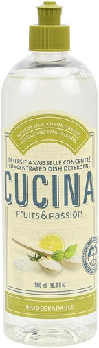Fruits & Passion Cucina Dish Soap Detergent Refill Sea Salt and Amalfi Lemon-500ml