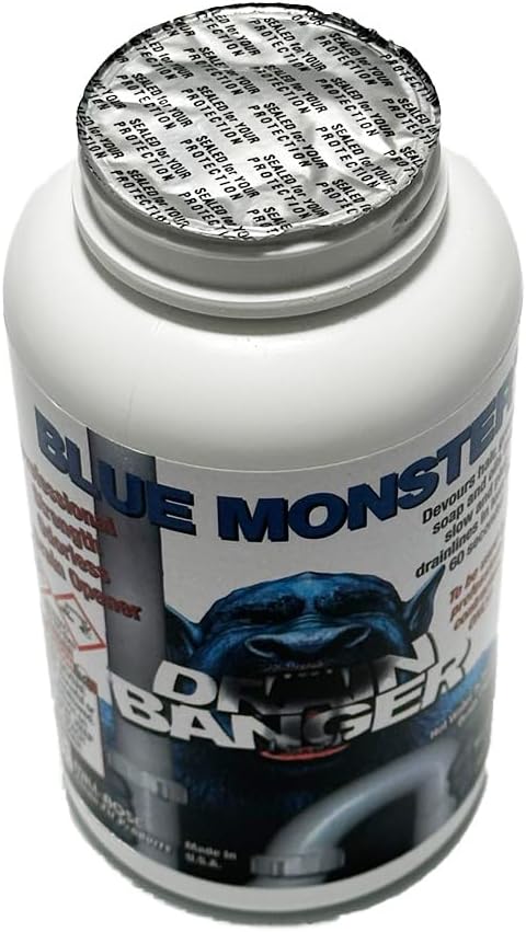 Set of 4 Blue Monster Drain Banger Drain Cleaner