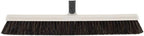 Horse Hair Broom Head – 18" Thin, Narrow (1 Inch) Upright Swivel Broom Head for Hardwood Floors – Soft Bristle Dust Broom for Dog Hair – Head ONLY