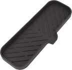 Silicone Bathroom Soap Dishes with Drain Spout-Bathroom and Kitchen Sink Organizer,Sponge Holder,Dish Soap Tray,Perfect for Dispenser,Scrubber,Bottle,Cup on Sink or Counter-Coffee 12"×4"