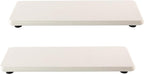 2 Pcs Water Absorbing Stone Trays, Kitchen/Bathroom Sink Soap Dish, Diatomite Tray Used for Hand Soap & Cosmetic Bottles in The Modern Home, 3.15" W x 8.7" L, White