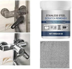 Stainless Steel Scratch Remover Kit, 50% Faster 3-Step Metal Repair and Polishing Paste for Kitchen Sink, Fridge, Oven and Appliances, All-Purpose Stainless Steel Restorer Lasting Protection (1Pcs)