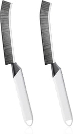 Household Thin Cleaning Brushes,2pcs Hard Bristle Grout Scrub Brush Tool for Cleaning Tight Spaces in Home Kitchen Bathroom