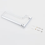 NEWRAIN Chrome Clothes Drying Rack, Wall Mounted Swing Arm Hanger for Laundry Room, Garage, Indoor & Outdoor Use