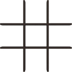 Furinno Cubicle 9-Compartment Bottle Storage Cube Organizer Insert (Does not fit IKEA Kallax Shelving), Black Dark Oak