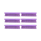 SPARTA 42024EC68 Comfort Grip Plastic Scrub Brush, Hand Brush For Cleaning, 8 Inches, Purple, (Pack of 6)