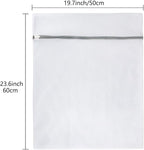 Vivifying Large Mesh Laundry Bags, 2 Pack Honeycomb Mesh Wash Bags for Washing Machine, Delicates Clothes, Sweater, Coats, Stuffed Toys, Blanket (White)