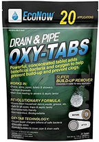 EcoNow Drain & Pipe Oxy-Tabs for Main Sewer and Septic Lines. Build-Up Remover. Oxygenated to Help Prevent Clogs & Eliminate Odors. (20)(20)