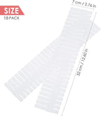 18Pcs Drawer Dividers, Adjustable Drawer Organizer for Socks, Underwear, Makeup, Can Help Tidy Kitchen, Bedroom, Dresser White