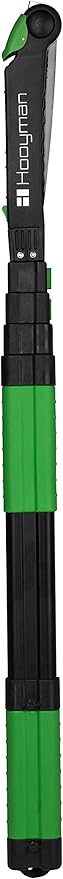 Hooyman Extendable Tree Saw with Compact Design, Detachable Handsaw and Telescoping Pole, No-Slip H-Grip, Impulse Hardened Teeth, and Wrist Lanyard for Tree Trimming, Hunting, Camping, and Outdoors