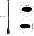 Cutter Mattock, 36" Heavy Duty Pick Axe with Forged Heat Treated Steel Blades Hoe for Weeding, Prying and Chopping, Digging Tool with Fiberglass Handle (36" Fiberglass Handle Only)