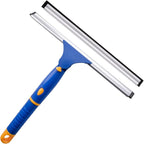 ITTAHO Shower Squeegee for Glass Doors, All-Purpose Anti-Slip Window Squeegee with 2 Blades, Window Cleaner Tool for Shower Doors, Windows, Bathroom and Car Windshields