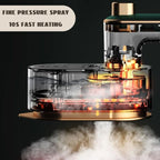 Portable Handheld Garment Iron, Rotary Garment Iron, Dry and Wet Electric Irons, 10S Fast Heating Travel Steamer for Clothes, Wrinkle Remover Steamer, Mini Steam Irons for Home Travel (White)