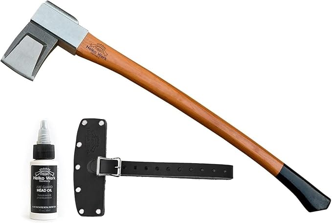 1844 Helko Werk Germany Axe Collection - 5 Vario Axes Set - Heavy Log Splitter, Heavy Universal, Mid Size-Universal, Splitting Axe, Universal Hatchet