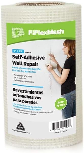 Boen Self-Adhesive Fiberglass Drywall Joint Mesh Tape (6" x 75')
