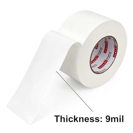 White Duct Tape 3 inch, Industrial Grade 3 inches x 55 Yards (164 ft), 9 Mil Heavy-Duty, Waterproof, UV Resistant for Crafts & Home Improvement