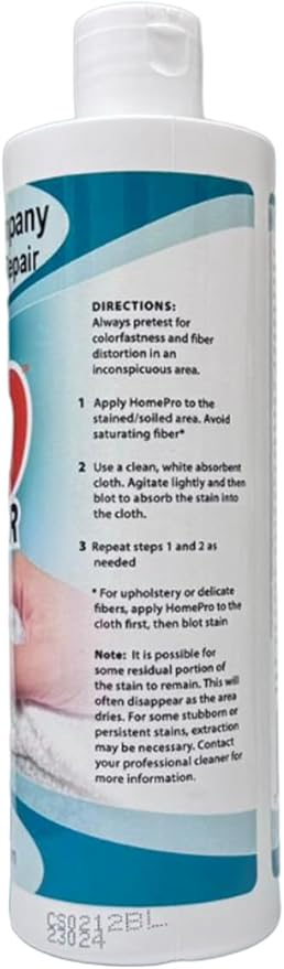 Spot and Stain Remover for Carpets, Rugs, Clothes, Upholstery&Mattress - Home Pro Spotter, 12 FL OZ