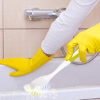 Dish Brush with Handle, Stiff Bristles Dish Scrubber for Pots, Pans & Sink Cleaning, 3 Pack