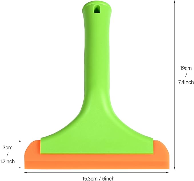Gomake Small Silicone Squeegee Window Shower Squeegee,Auto Water Blade Squeegee for Shower Glass Door,Car Windshield, Window, Mirror, Bathroom,Countertop Cleaning
