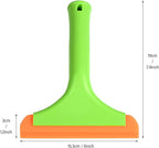 Gomake Small Silicone Squeegee Window Shower Squeegee,Auto Water Blade Squeegee for Shower Glass Door,Car Windshield, Window, Mirror, Bathroom,Countertop Cleaning