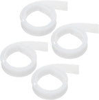 MECCANIXITY Replacement Squeegee Rubber for Window, Glass, Shower Doors, Tile Wall Cleaning, 17.72 Inch, White Pack of 4
