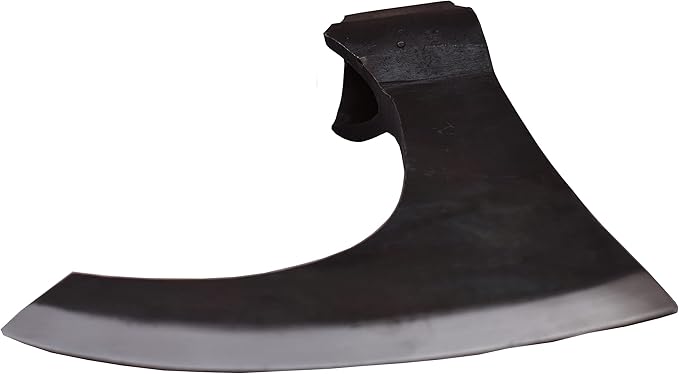 Viking Bearded Axe - Hand Forged Viking Axe Head Custom Forged high Carbon Steel hatchets Multi Purpose Adult Size Axe Head, Black, 19 cm