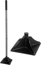 Walensee Steel Tamper 48 inch Steel Handle 10"x10" Garden Tamper with Rubber Grip for Laborsaving All-Steel Tamper Heavy Duty Ideal Tool for Leveling Ground Installing pavers and Repairing Blacktop