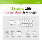 Pigeon Signature Dryer Sheets Laundry Fabric Softener, Green Apple Scent, Apple Bomb, Reduce Static Cling, Eliminate Strong Odor, infused with Flower Essence, Safe for all, 130 Counts