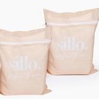 Sillo Care 2-Pack Delicate Laundry Bags 16x20”- Durable Zipper for Lingerie, Bras, Silk, Socks - Protects Delicates, Machine Washable, Travel-Friendly