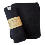 Paperless Towels, 12-12" X 10" Washable Paper Towels, Reusable Paper Towels, 100% Cotton (Black)