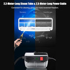 Irishom 2500W Portable Handheld Steam Cleaner High Temperature Pressurized Steam Cleaning Machine with Brush Heads and Gloves for Kitchen Furniture Bathroom Car