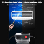 2500W Portable Handheld Steam Cleaner, High Temperature Pressurized Steam Cleaning Machine with Brush Heads for Kitchen Furniture Bathroom Car, US Plug 110V (Red)