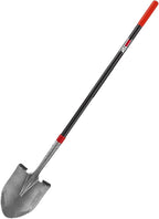 Heavy Duty Garden Tools Digging Shovel Garden Shovel Spade with Long Fiberglass Handle for Digging and Garden Work,58 inches