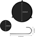 Bathroom Sink Vanity Trays, Double Layer Rotating Bird Design Shelf Tray, Multi-Purpose Countertop Organizer, Black