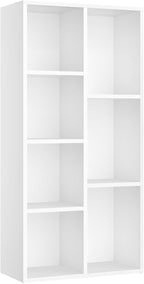 VASAGLE Bookcase, Bookshelf with 7 Compartments, Freestanding Shelves and Cube Organizer, for Display in Living Room, Bedroom, and Home Office, White ULBC27WT