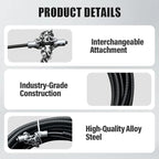 Drain Cleaning Cable for Bathrooms, 2026New Sewer Descaling Chain, 8mm (1/4") Heavy Duty Drain Clog Remover Tools, Flexible Push Snake Cable for PVC Pipes, Toilets (3Meter)