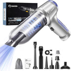 Saker Car Vacuum Portable Cordless 15000PA,3 in 1 Handheld Vacuum with Brushless Motor for Car, Office and Home Cleaning Blue HL107B