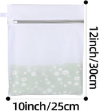 Mesh Laundry Bags, Mesh Wash Bags, Durable Mesh Structure with Strong Zipper, Suitable for Underwear, Delicate Clothes, Pants, Shoes, Socks Washing (Small Fine Mesh, XS 10 * 12in*4pcs)