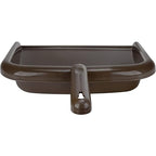SPARTA Large Handheld Dustpan with Hanging Hole, Heavy-Duty Plastic Dustpan with Wide Lip for Countertops and Surfaces, Plastic, 10 Inches, Brown, (Pack of 12)