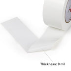 2 Pack Duct Tape Heavy Duty,9 Mil Thickness,2 Inches x 30 Yards,Strong Industrial Strength,Flexible,No Residue,Waterproof and Tear by Hand,Multi-Use for Indoor & Outdoor Repairs(White)