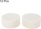 HARFINGTON 12pcs Scrubber Scouring Pads 450 Grits 5 Inch Drill Power Brush Hoop and Loop Surface Conditioning Disc Drill Scuffing Disc Scrub Pads for Home Kitchen Cleaning, White