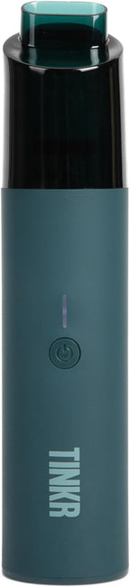 TINKR Mini Car Vacuum, Cordless Handheld Vacuum with 6000Pa Suction Power, High Speed 47000 RPM Motor, Efficient Airflow Design, Dual Nozzles, USB C Recharge, and Travel Bag (Green)