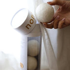 Nontre, Wool Laundry Dryer Balls, Shortens Drying Time, Reduces Energy Usage, Eliminates Residue from Fabric Softeners, 100% Australian Wool, 3 Pcs